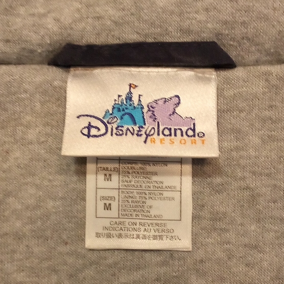 Disneyland Resorts Embroidered, Mickey Mouse Jacket w/Hoodie & Sweatshirt Lining - Picture 15 of 16